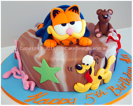 Garfield and friends kids Birthday Cake